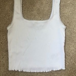 Topshop White Crop Top